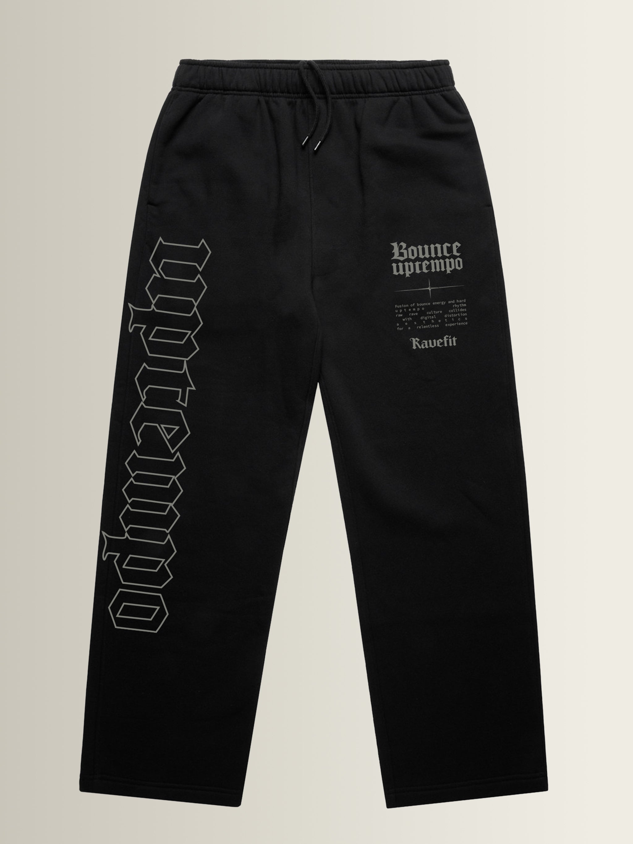 Bounce Uptempo - Straight Leg Joggers Black