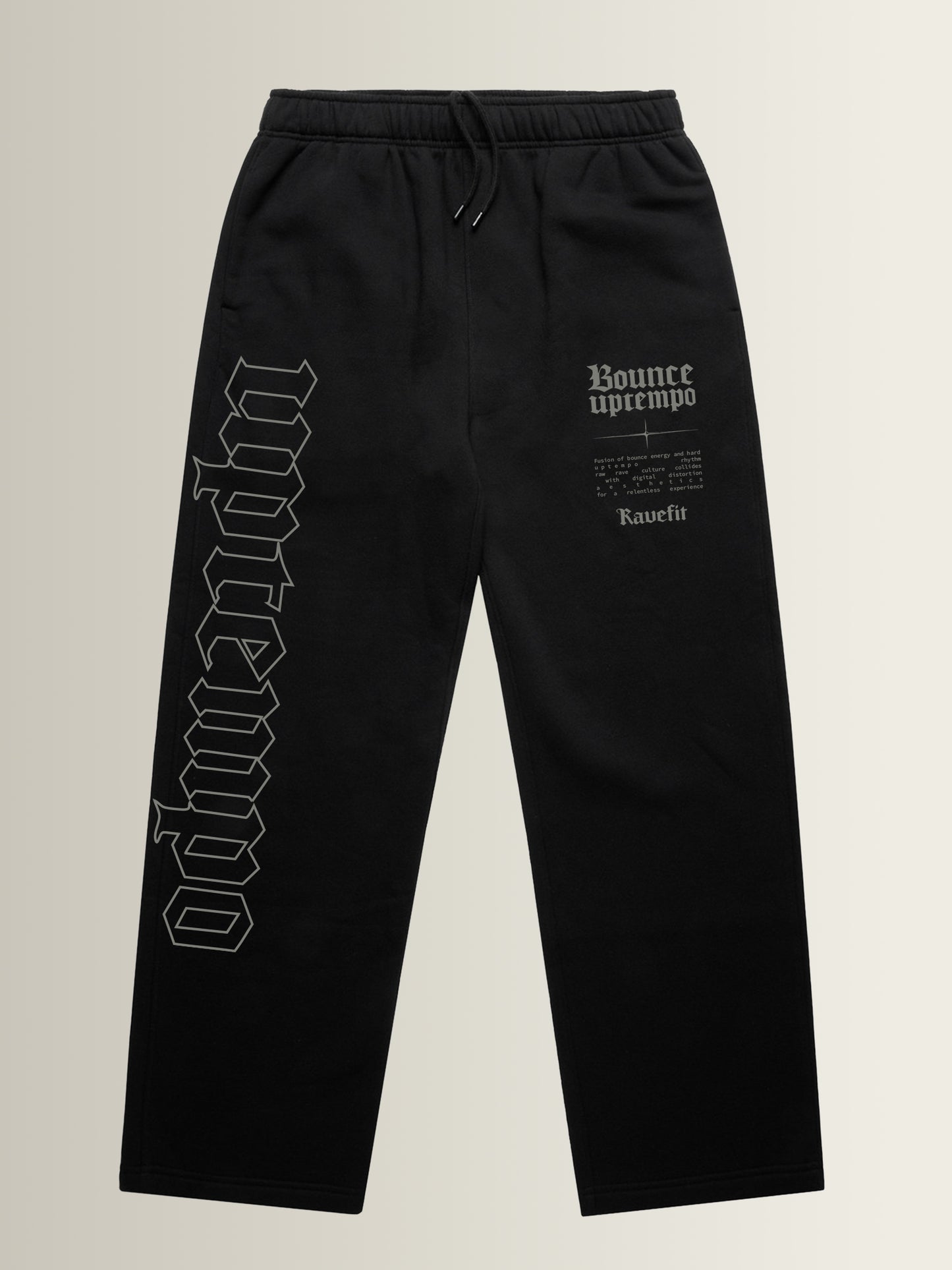 Bounce Uptempo - Straight Leg Joggers Black