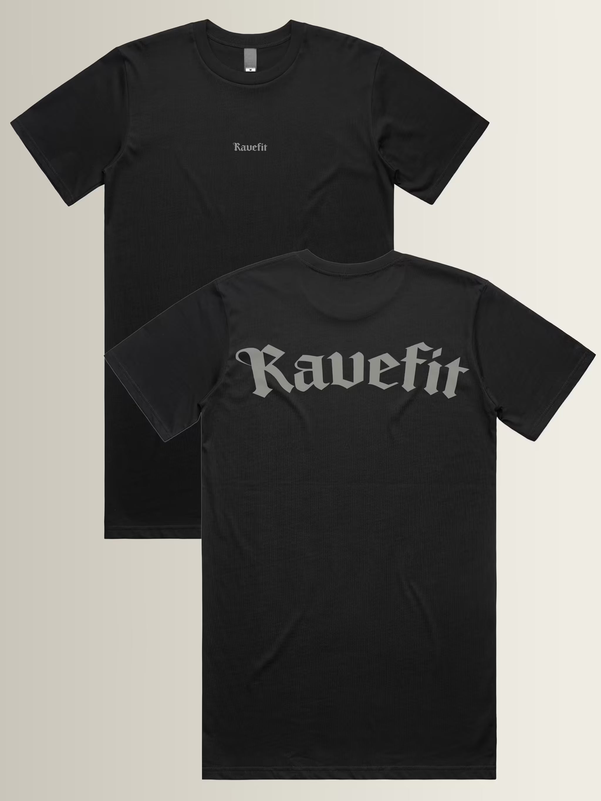 RaveFit® - T-Shirt Dress Black