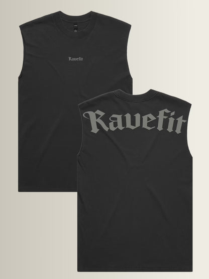 RaveFit® - Cut Off Tank Black