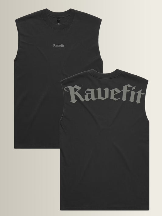 RaveFit® - Cut Off Tank Black
