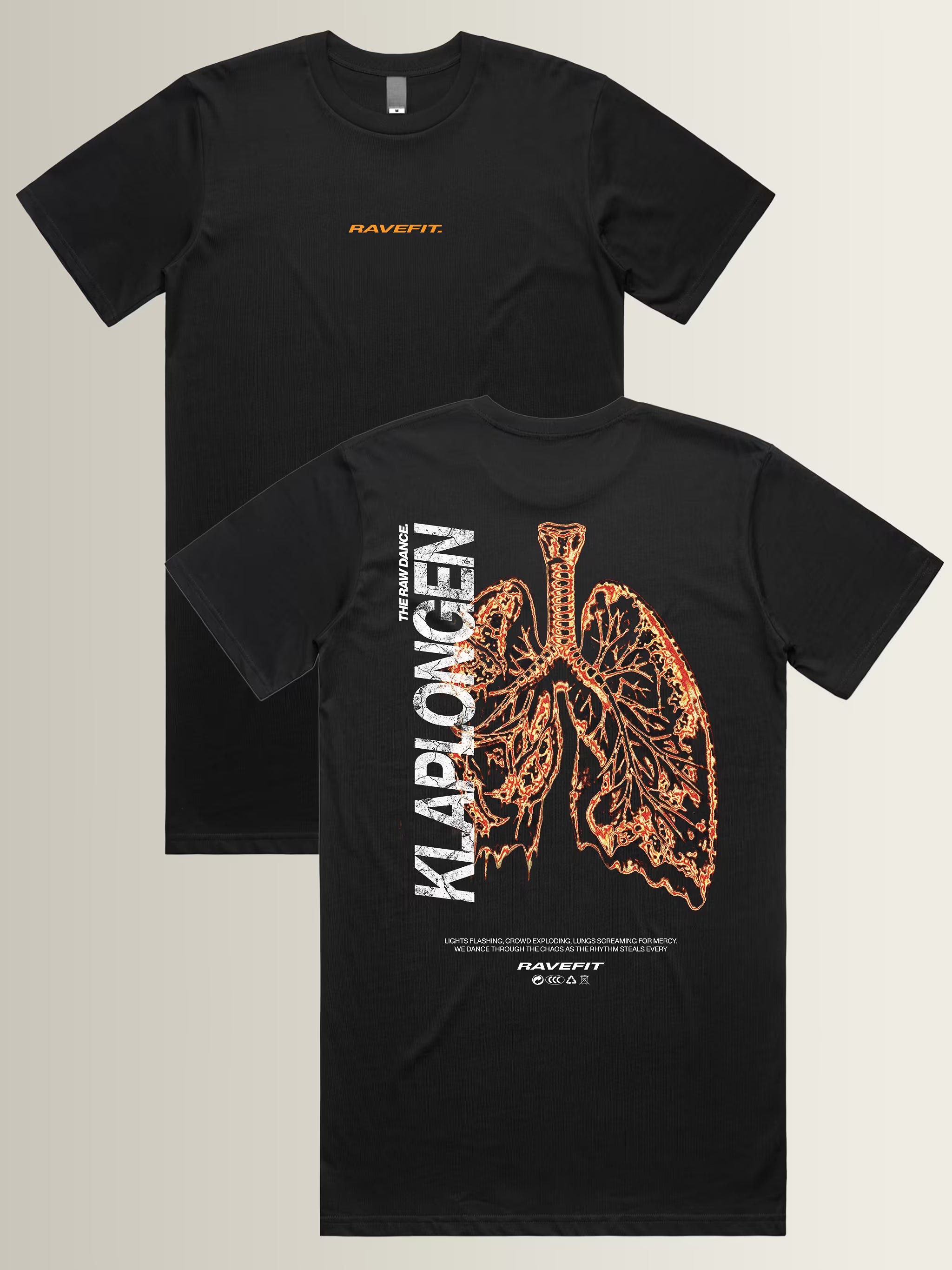 KLAPLONGEN - Graphic T-Shirt Dress Black