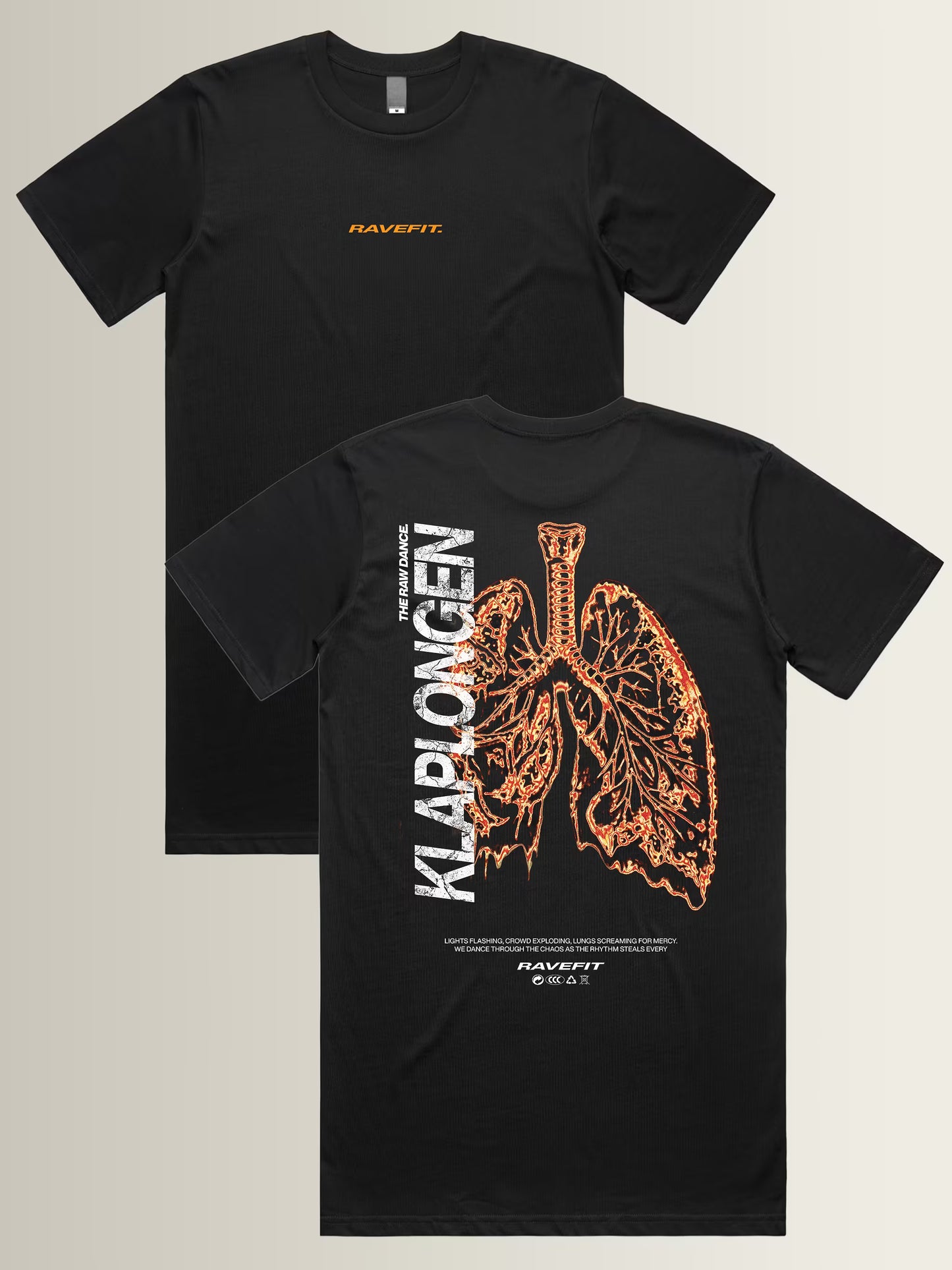 KLAPLONGEN - Graphic T-Shirt Dress Black