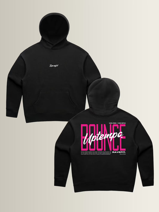 BOUNCE - Graphic Hoodie Black - Women
