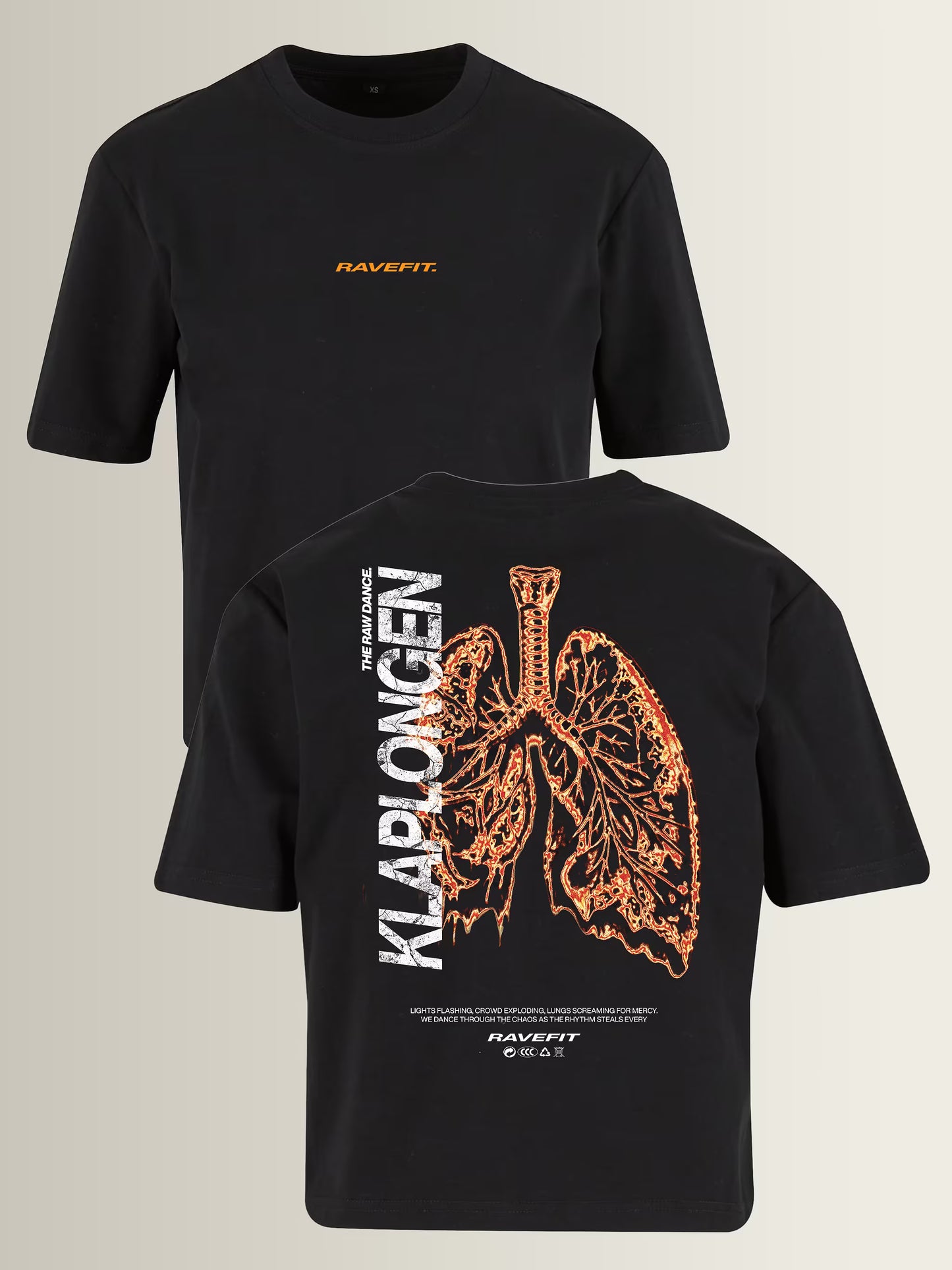 KLAPLONGEN - Graphic Box T-Shirt Black - Women