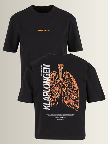 KLAPLONGEN - Graphic Box T-Shirt Black - Women