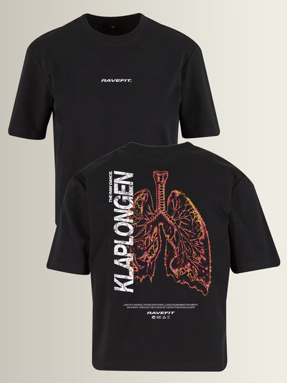 KLAPLONGEN - Graphic Box T-Shirt Black - Women