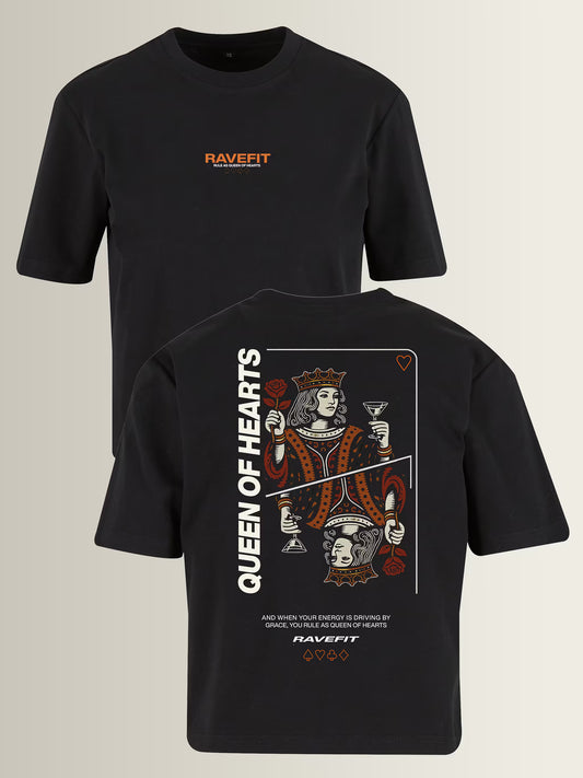 Queen of Heart - Graphic Box T-Shirt Black - Women