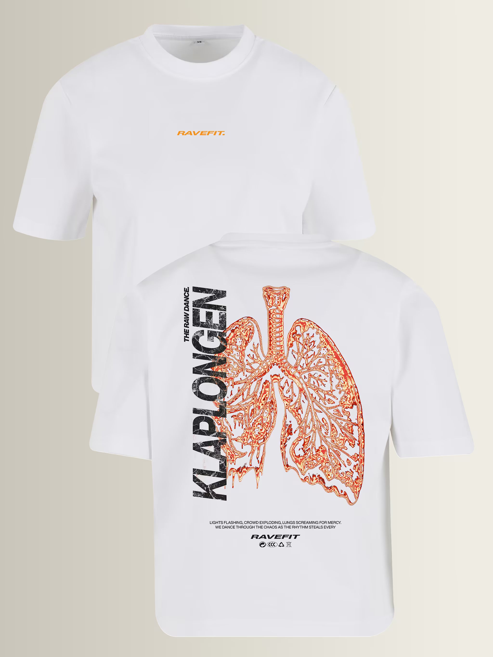 KLAPLONGEN - Graphic Box T-Shirt White - Women