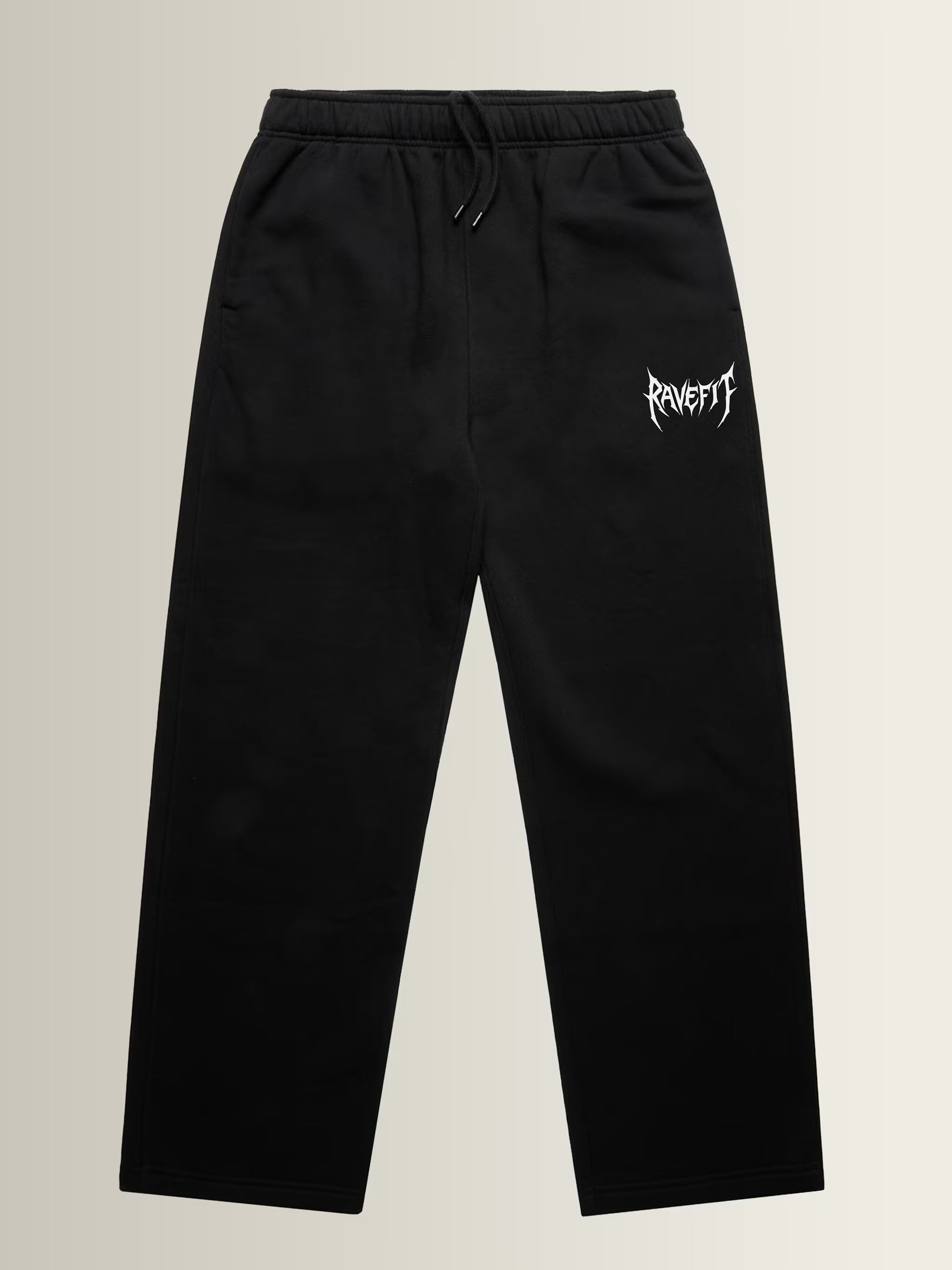 RAVESIGIL - Straight Leg Oversized Joggers Black