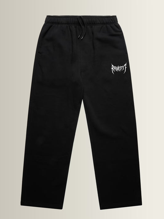 RAVESIGIL - Straight Leg Oversized Joggers Black