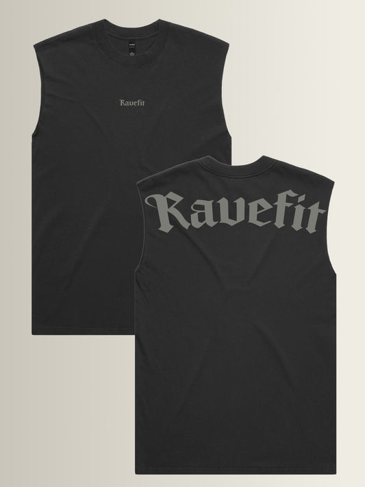 RaveFit® - Cut Off Tank Black