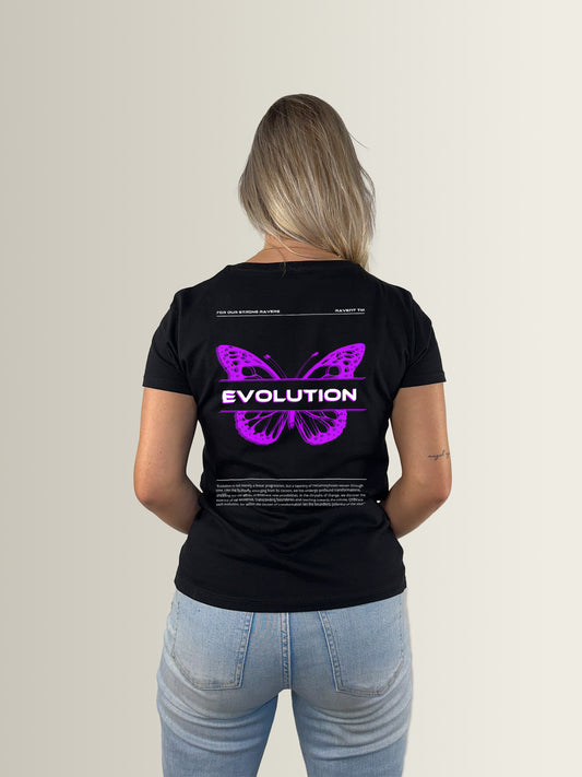 Evolution Neon Purple – Regular T-Shirt Dames