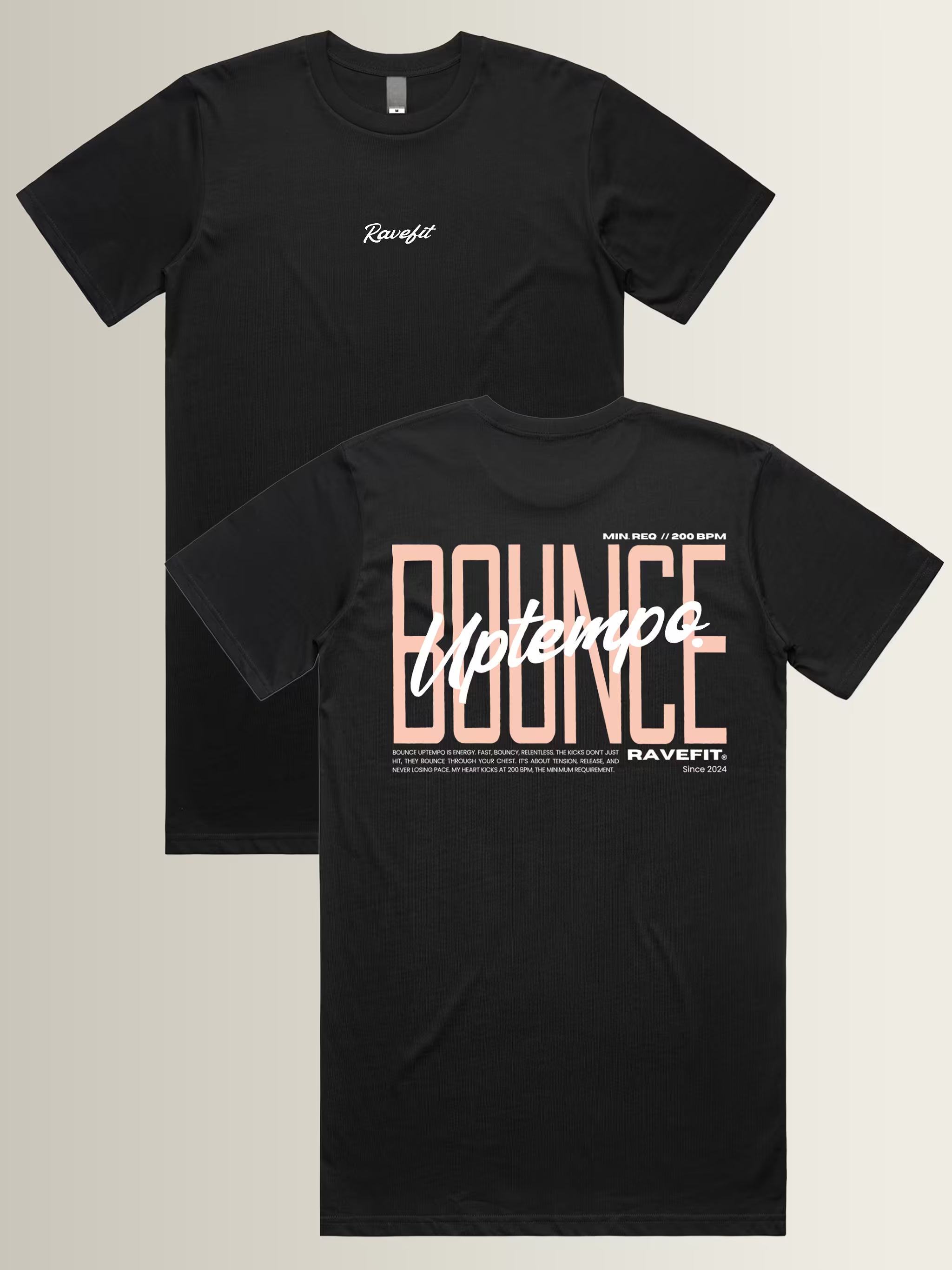 BOUNCE - Graphic T-Shirt Dress Black