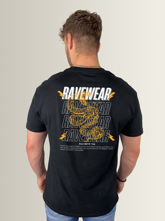 Ravewear Saffron Yellow – Oversized T-Shirt Heren