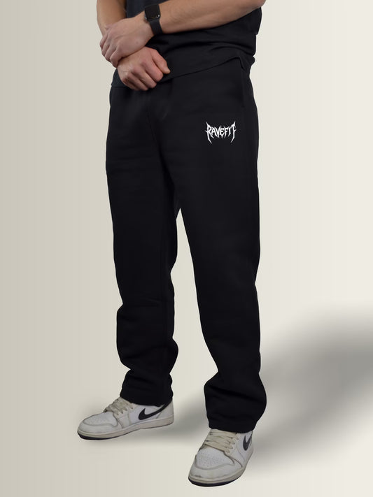 RAVESIGIL - Straight Leg Joggers Black