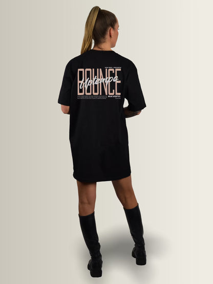 BOUNCE - Graphic T-Shirt Dress Black