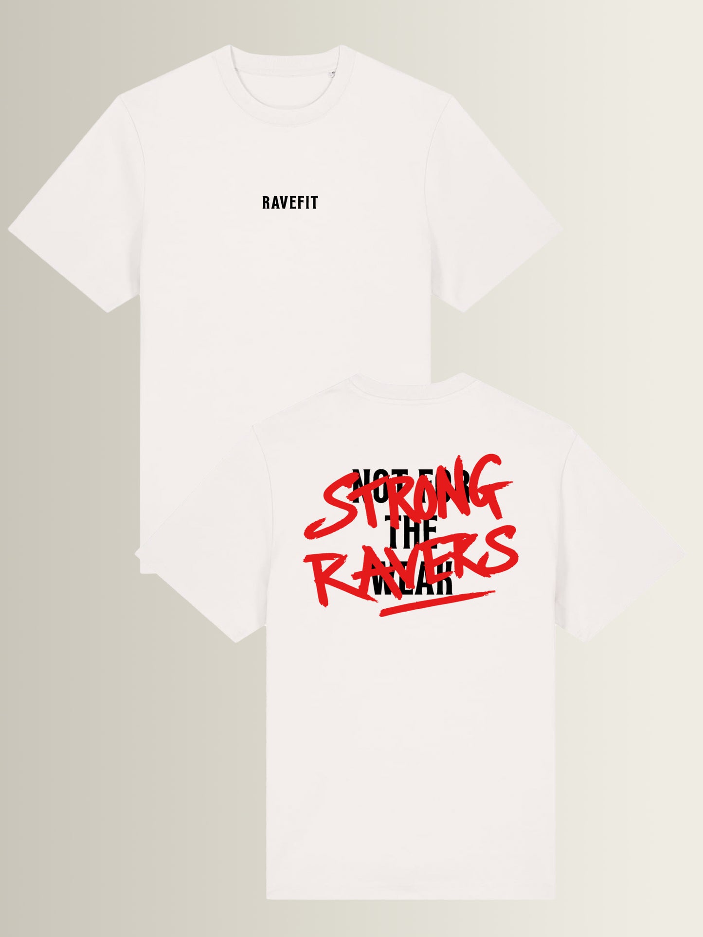 STRONG RAVERS - Relaxed T-Shirt Men Off White