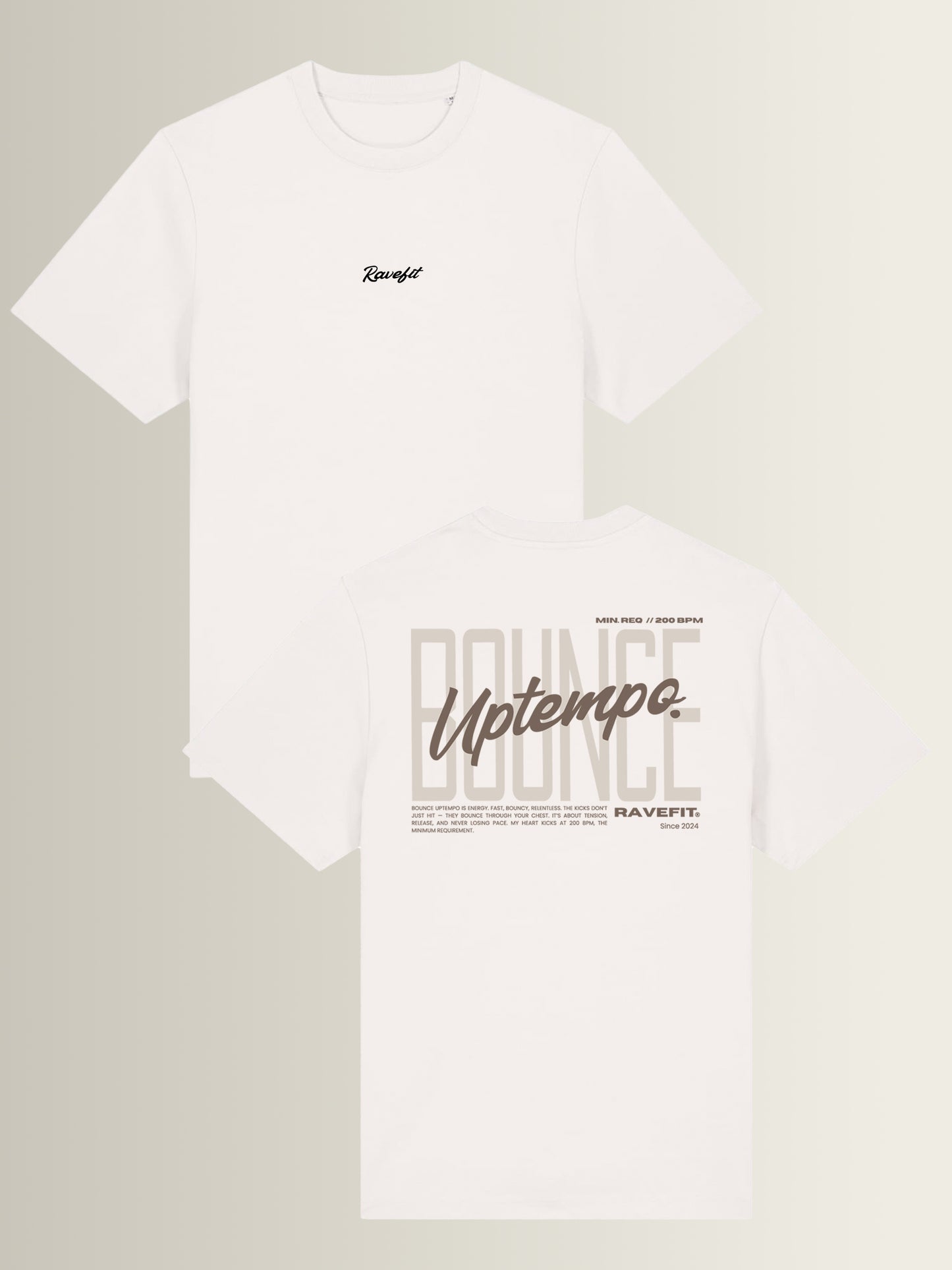 BOUNCE Uptempo - Relaxed T-Shirt Men Off White