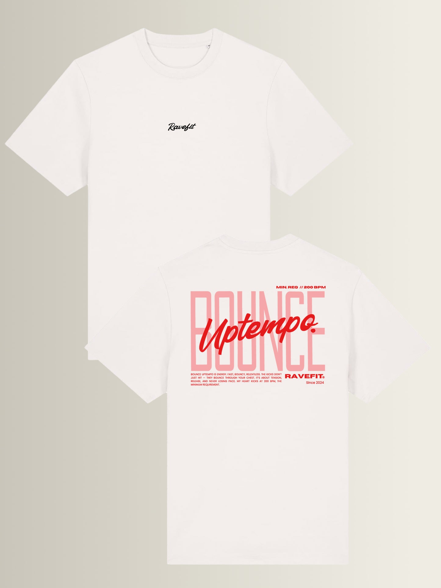 BOUNCE Uptempo - Relaxed T-Shirt Men Off White