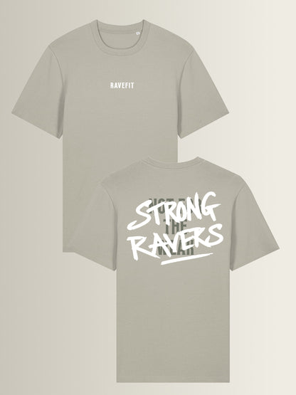 STRONG RAVERS - Relaxed T-Shirt Men Stone