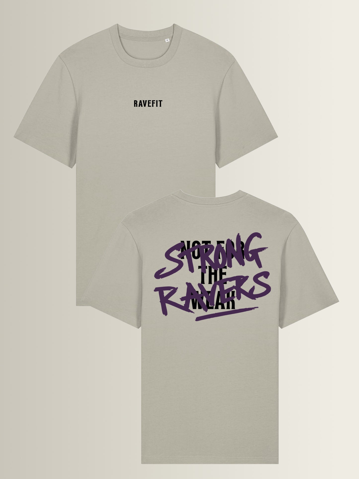 STRONG RAVERS - Relaxed T-Shirt Men Stone