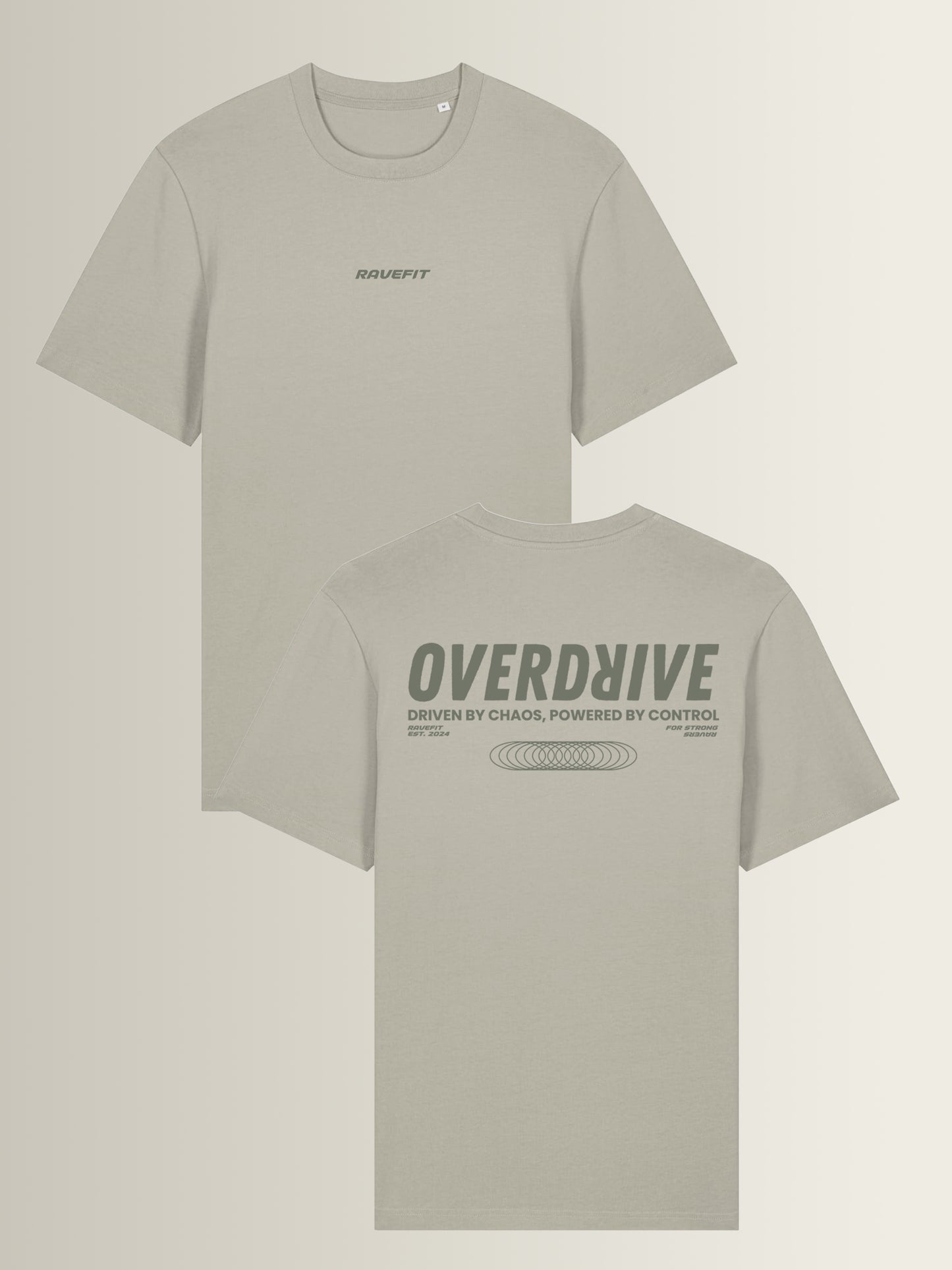 OVERDRIVE - Relaxed T-Shirt Men Stone
