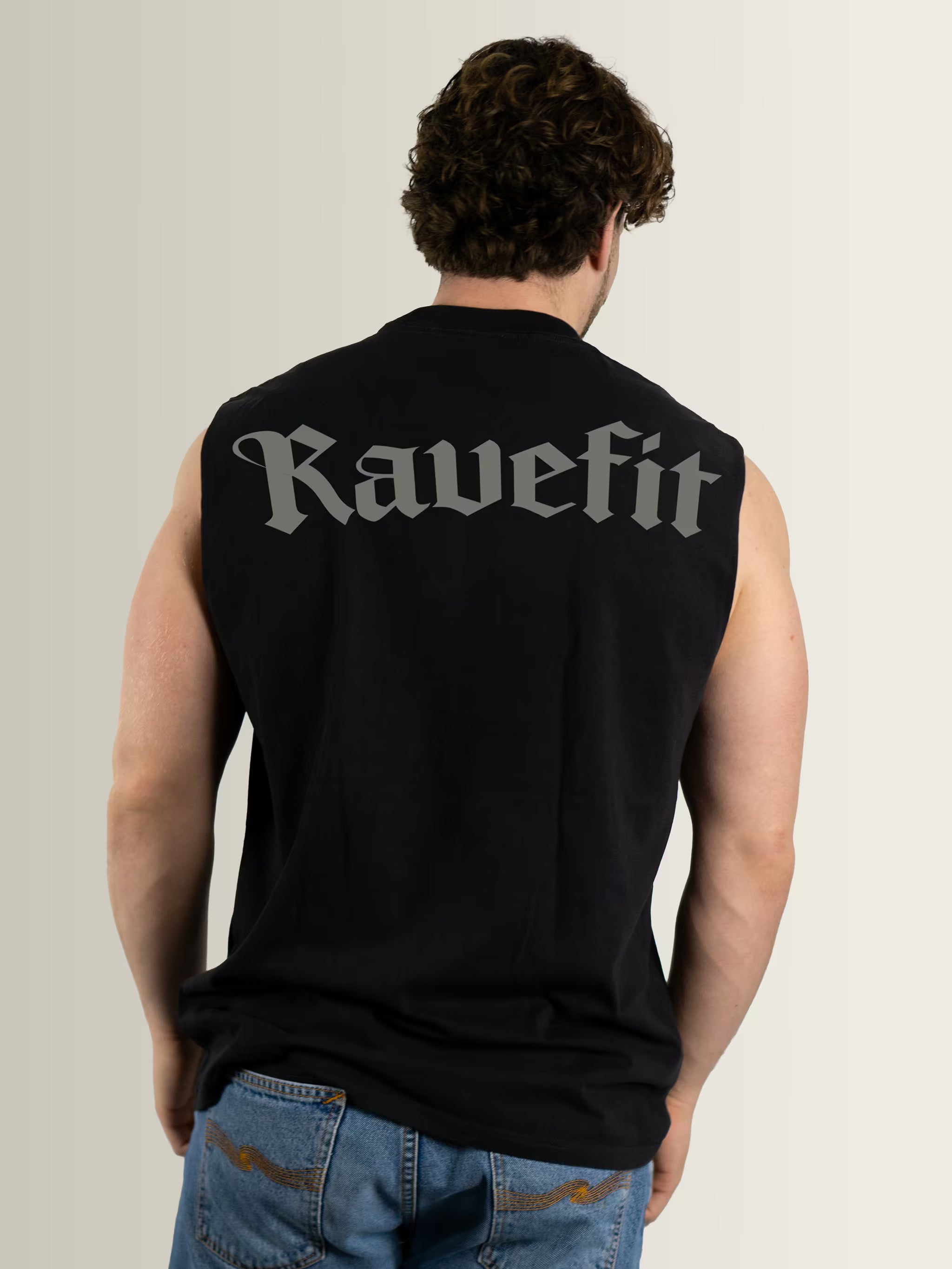 RaveFit® - Cut Off Tank Black
