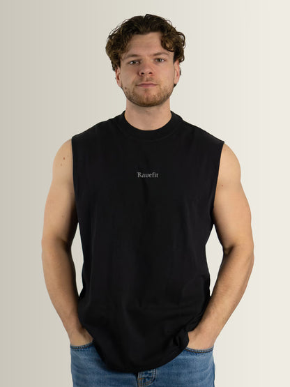 RaveFit® - Cut Off Tank Black