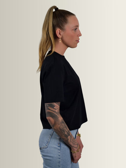 RaveFit® - Box T-Shirt Black - Women