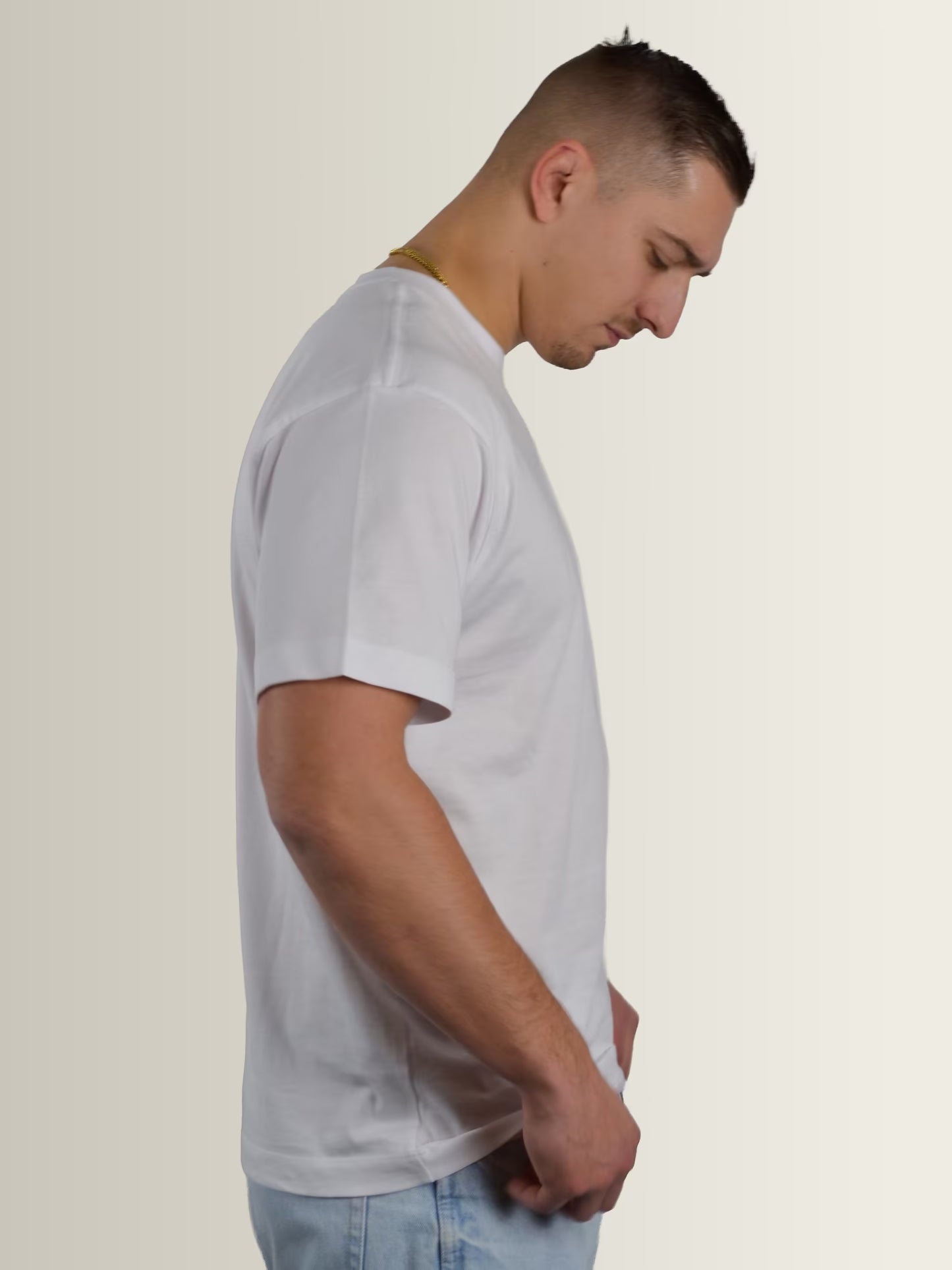 BOUNCE - Graphic T-Shirt White - Men