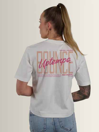 BOUNCE - Graphic Box T-Shirt White - Women