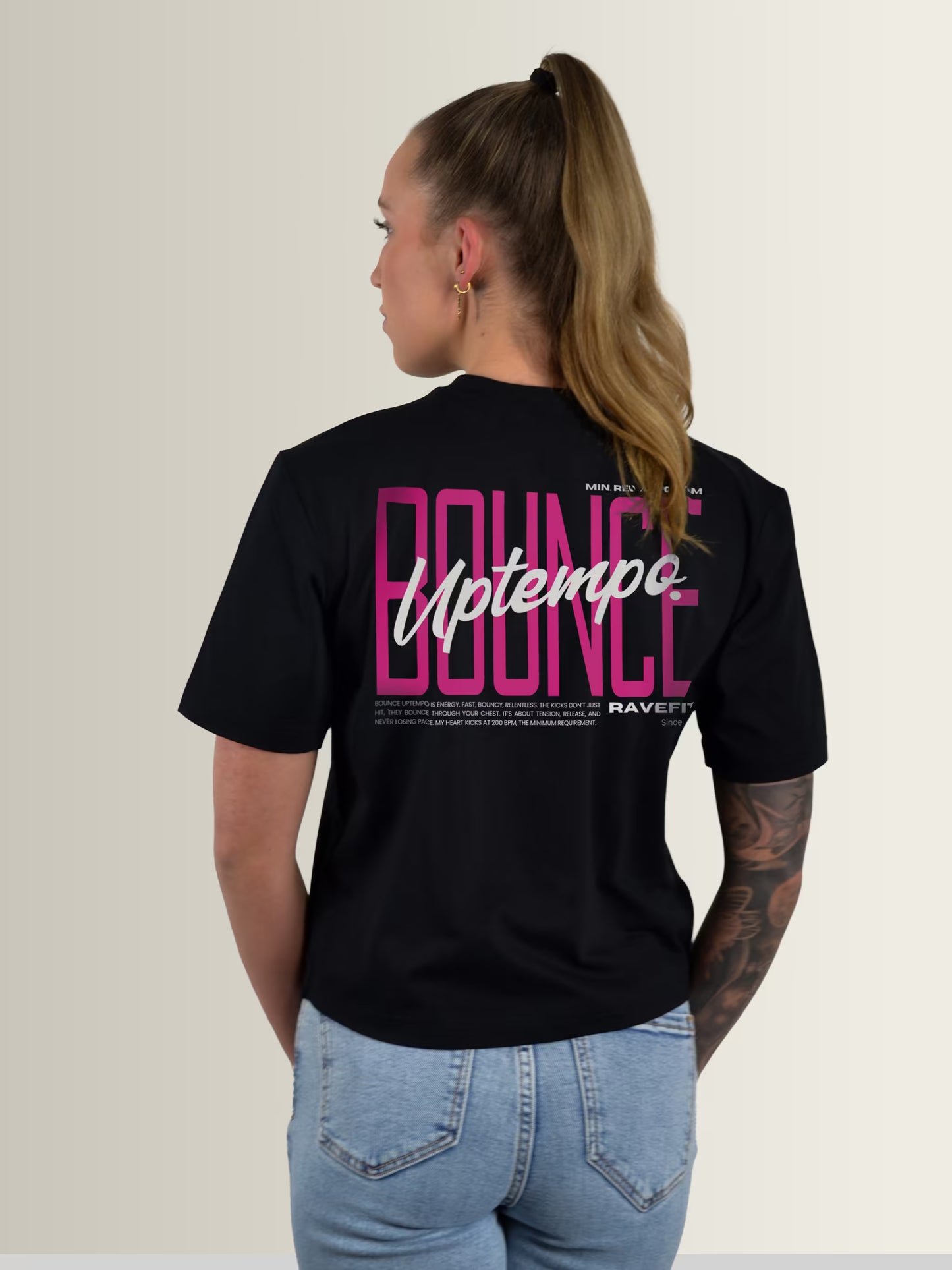 BOUNCE - Graphic T-Shirt Black - Women