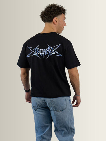 Techno Chrome - Relaxed T-Shirt Black - Men