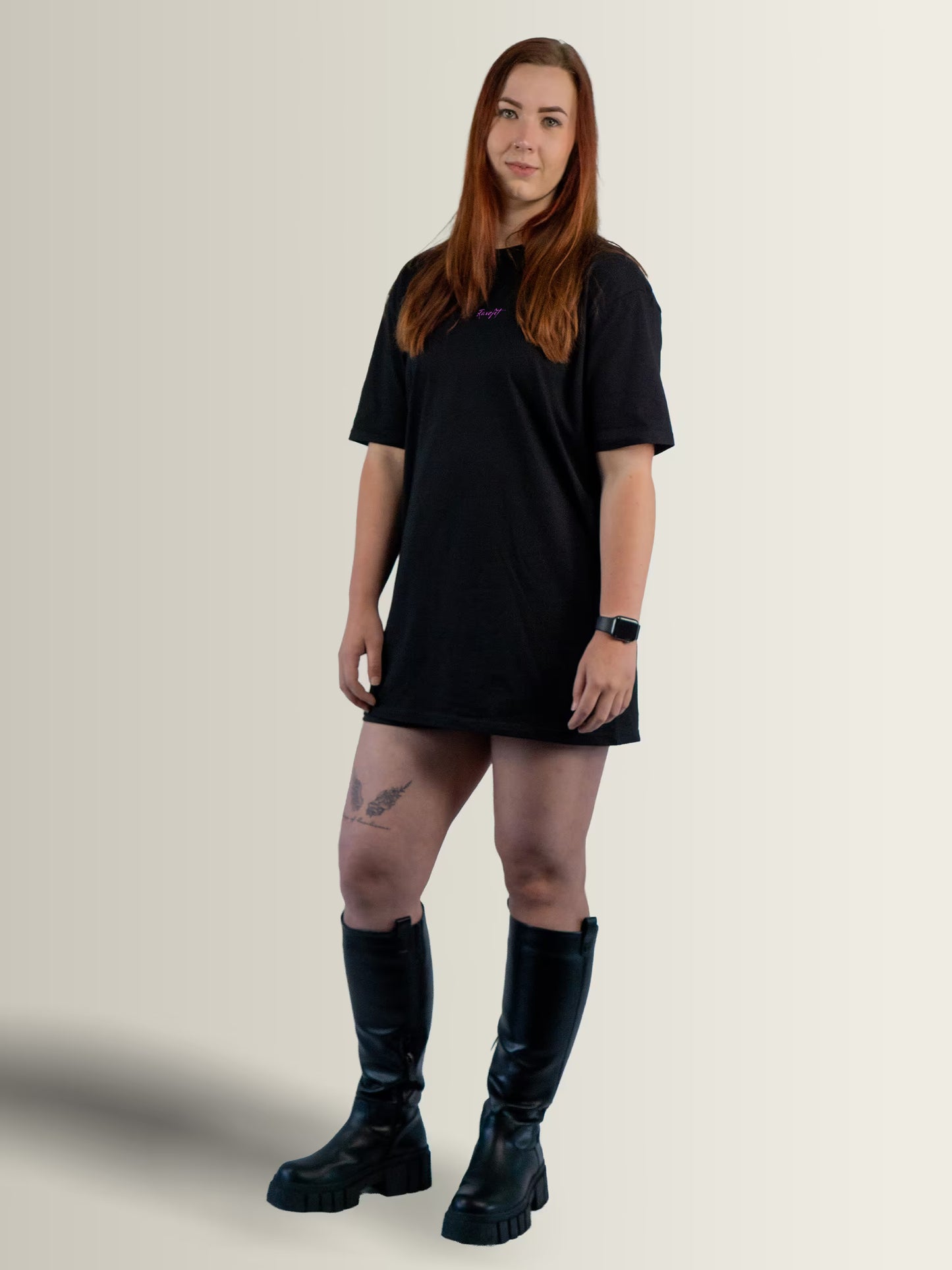 RAVEFIEND - Custom T-Shirt Dress Black
