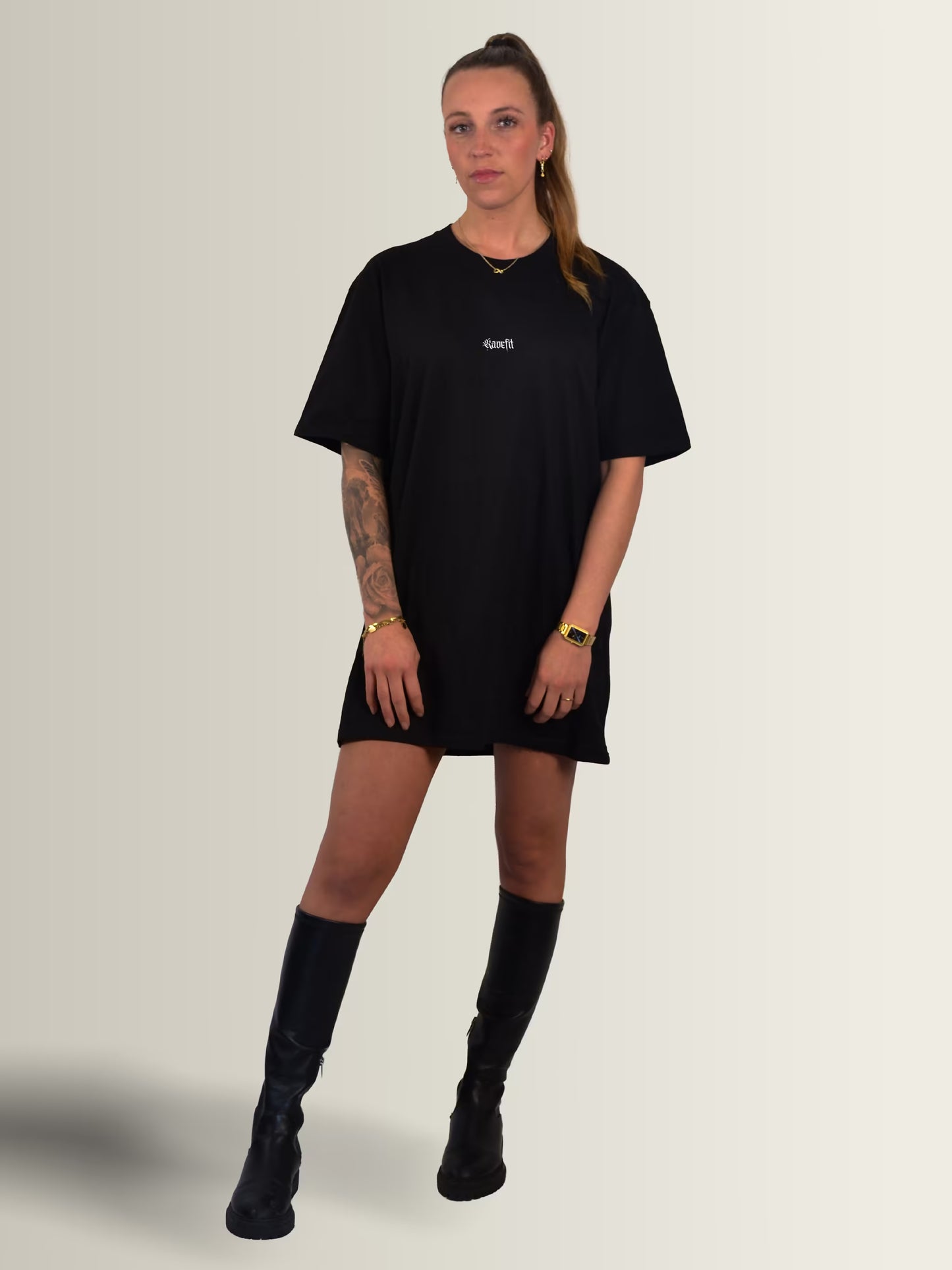 TECHNOMORPHO - T-Shirt Dress Black