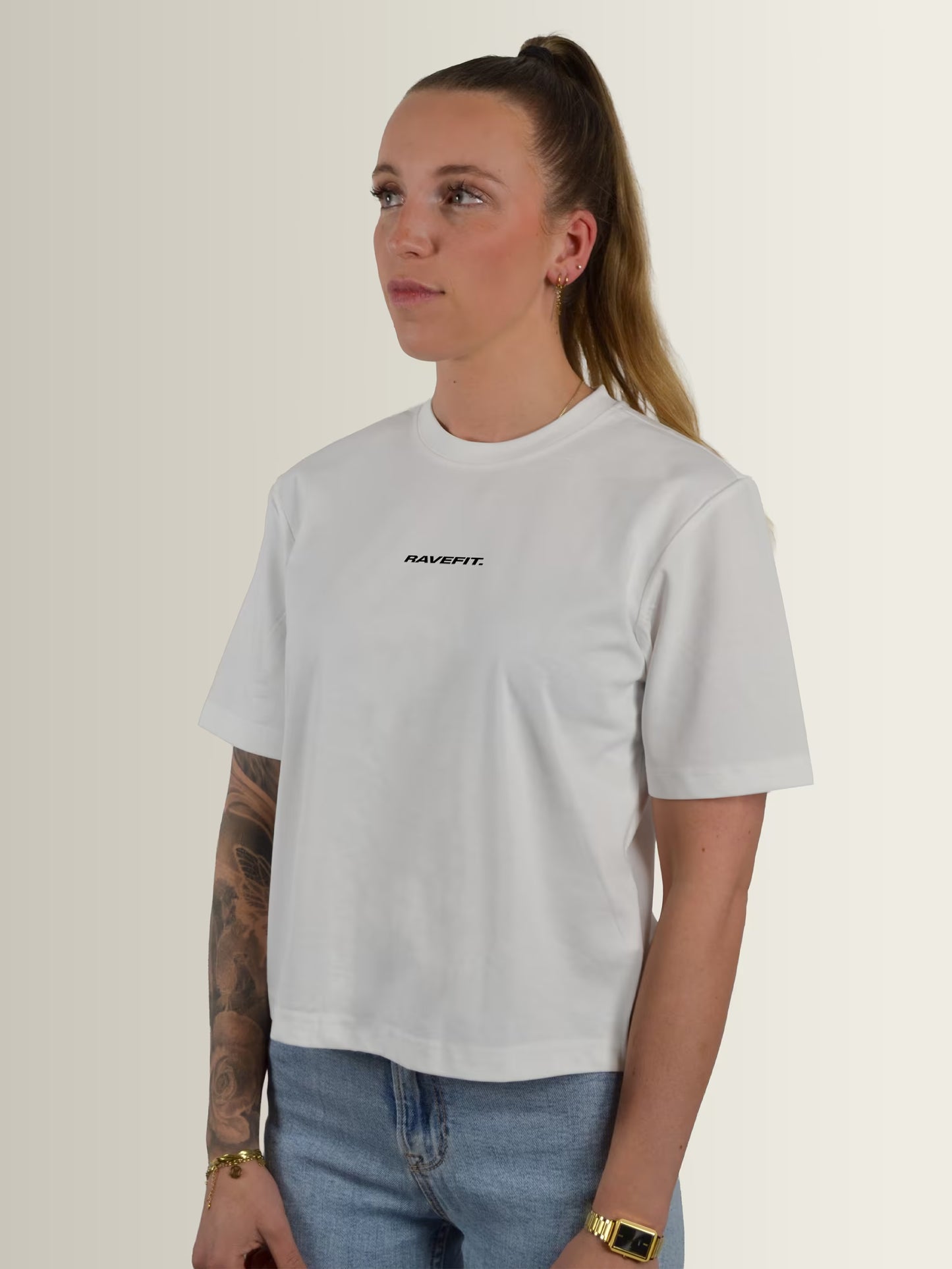 KLAPLONGEN - Box T-Shirt White - Women