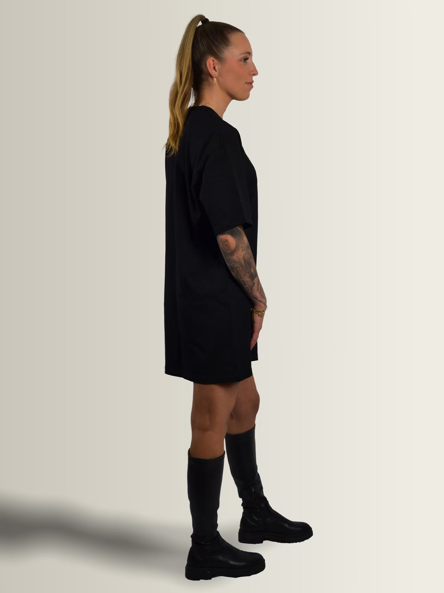 KLAPLONGEN - T-Shirt Dress Black