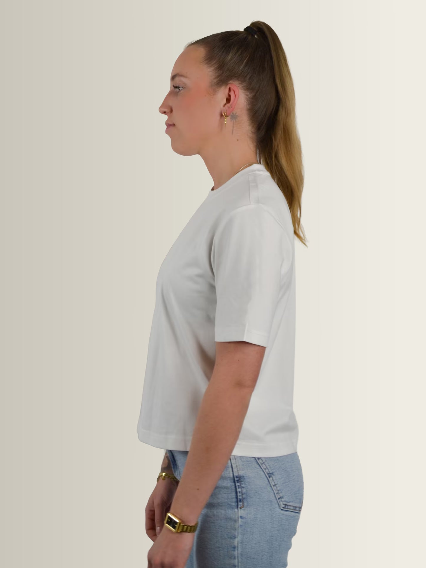 KLAPLONGEN - Box T-Shirt White - Women