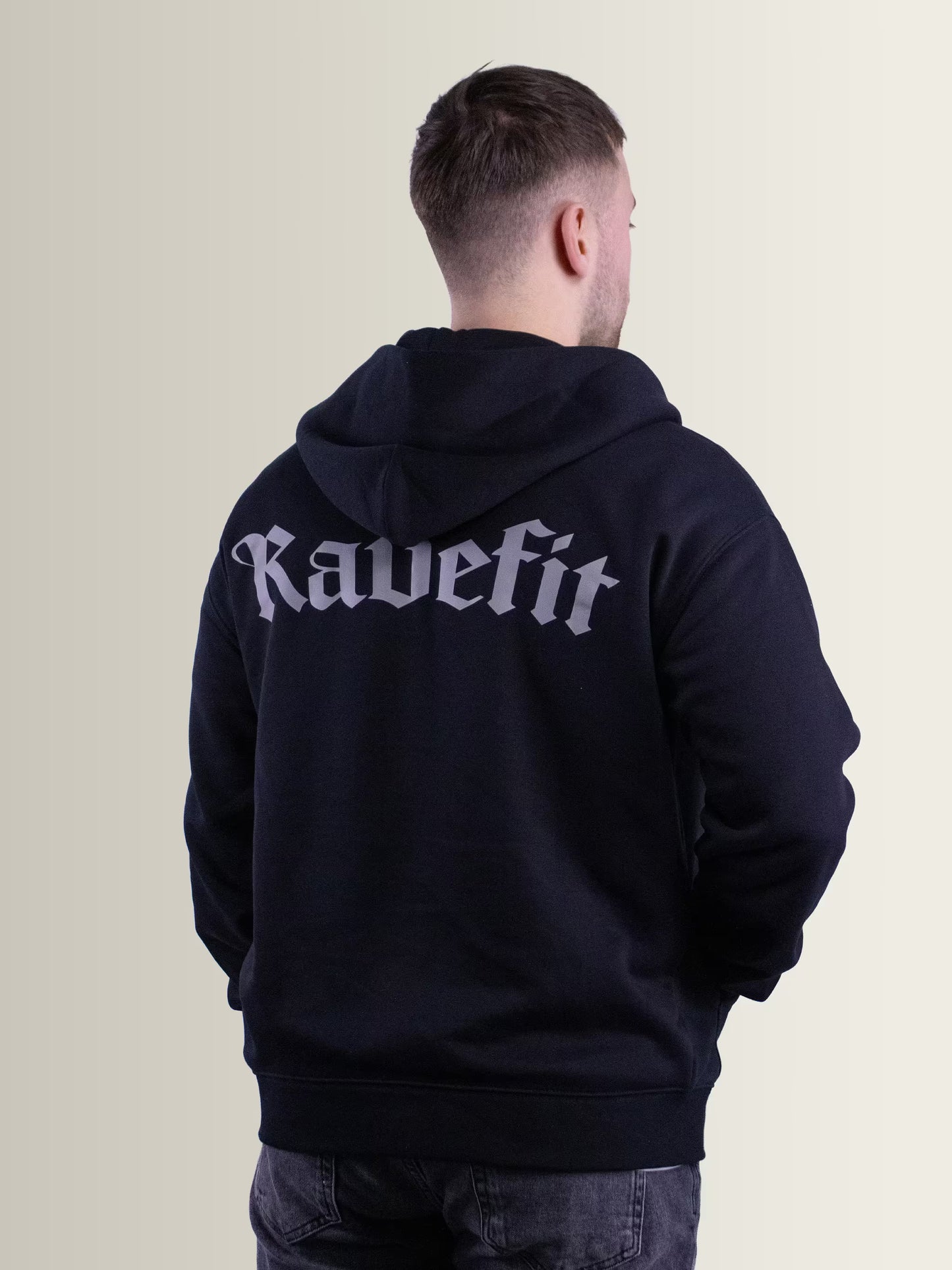 RaveFit® - Zip Up Hoodie Black