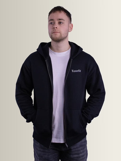 RaveFit® - Zip Up Hoodie Black