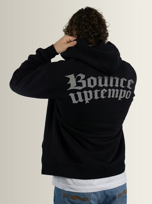 Bounce Uptempo - Zip Up Hoodie Black